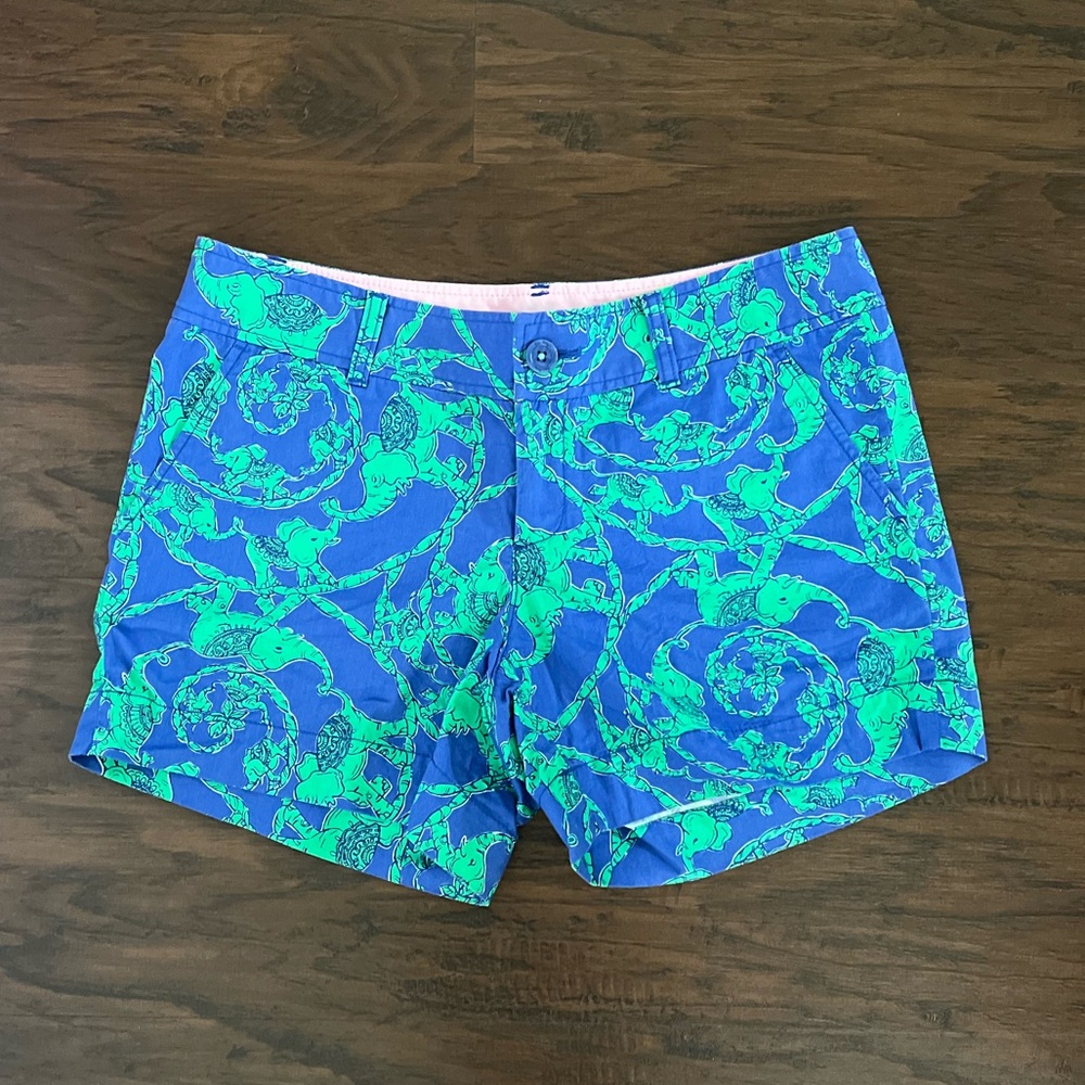 Lilly Pulitzer Loopy Elephant Callahan Shorts size 6